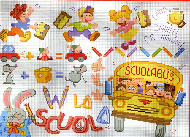 Schema punto croce Scuola