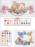 Schema punto croce Bebe2