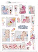 Schema punto croce Bebe Biberon