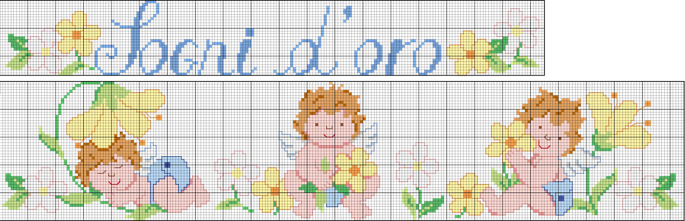 Schema punto croce Sogni Doro