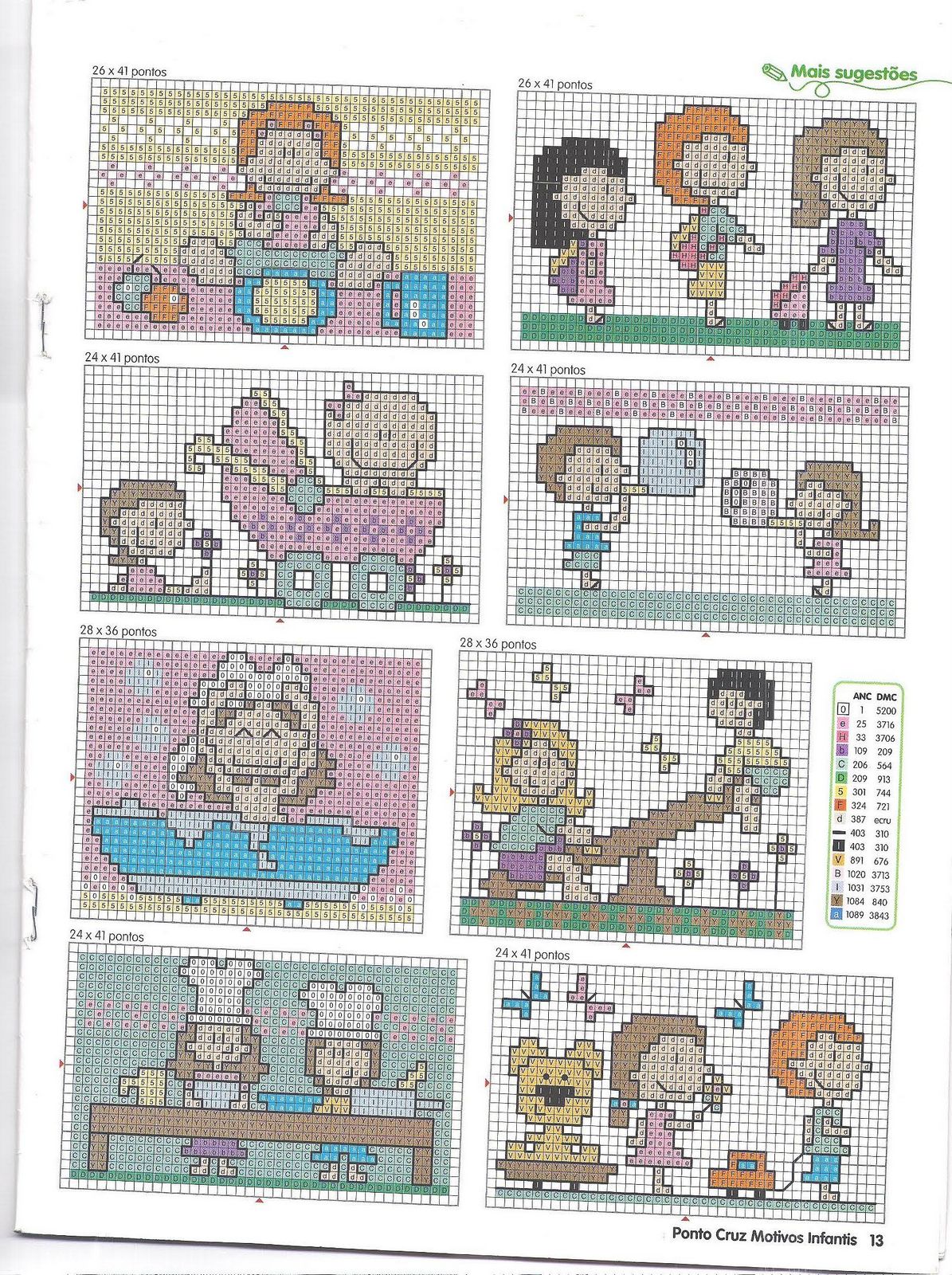 Schema punto croce Vasca Altalena