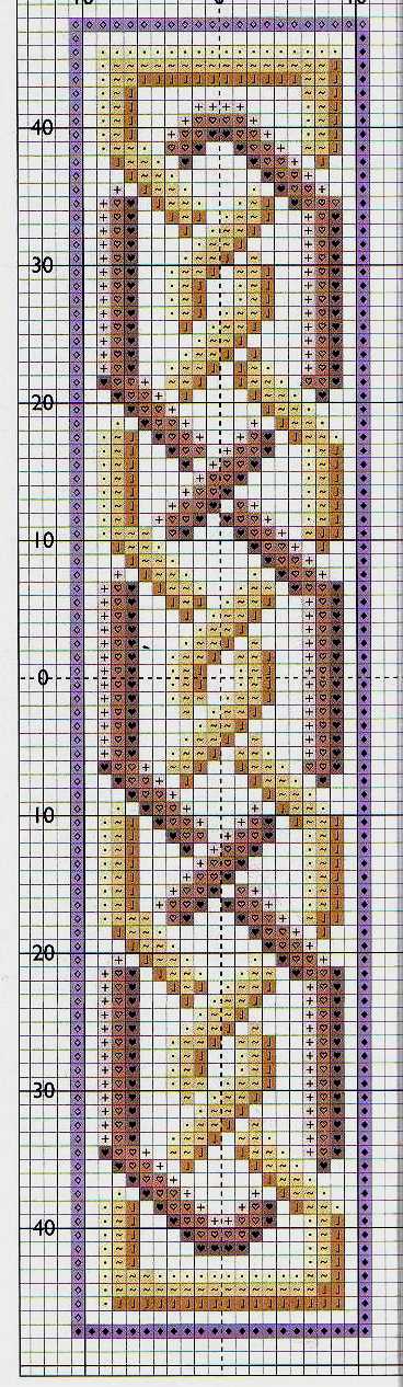 Schema punto croce Segnalibro Classico