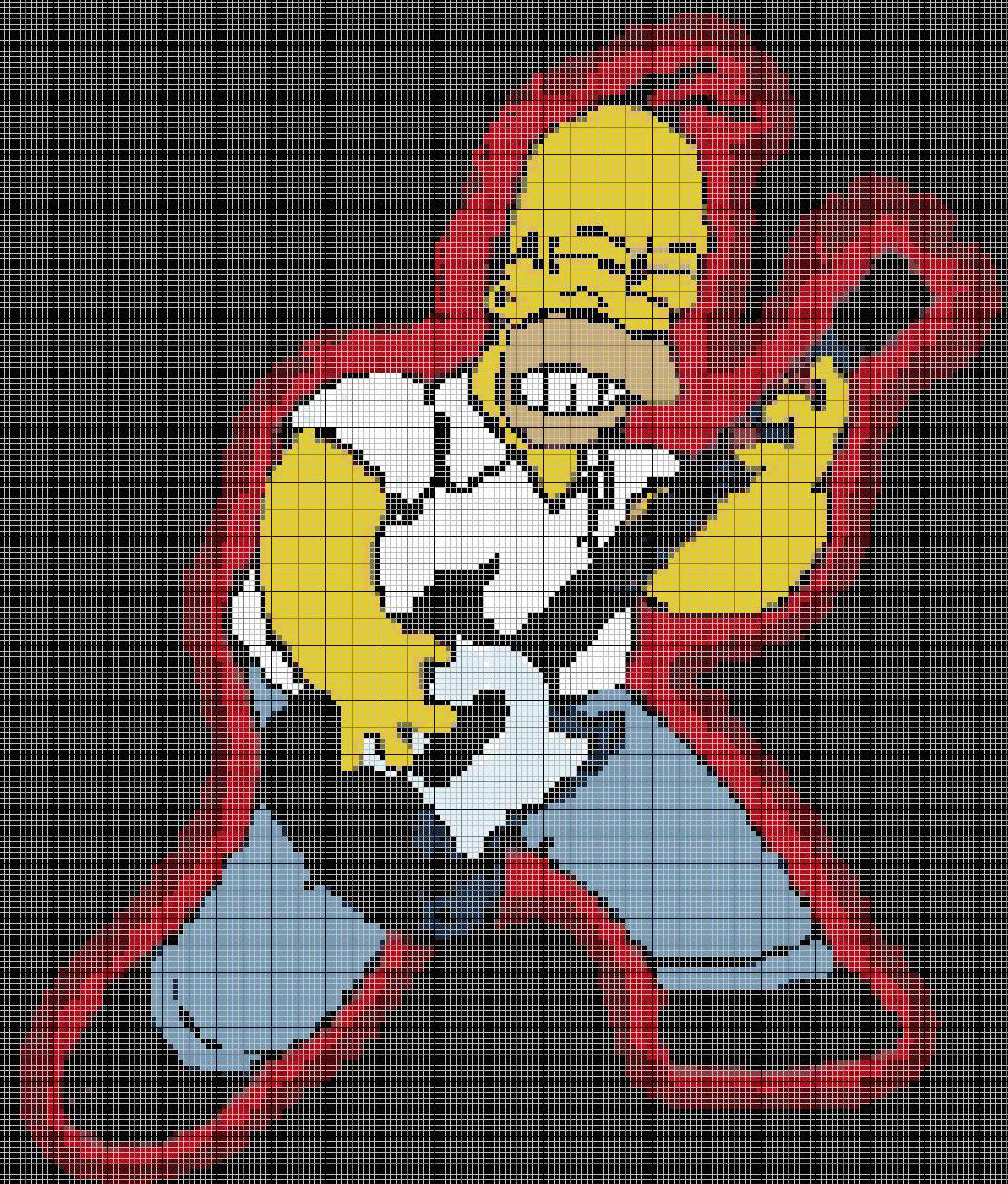 Schema punto croce Omero Musicista