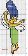 Schema punto croce Mamma Simpson