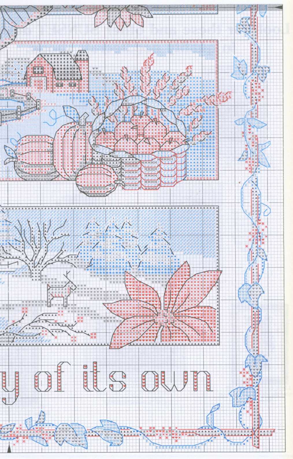 Schema punto croce 4 Stagioni 3e