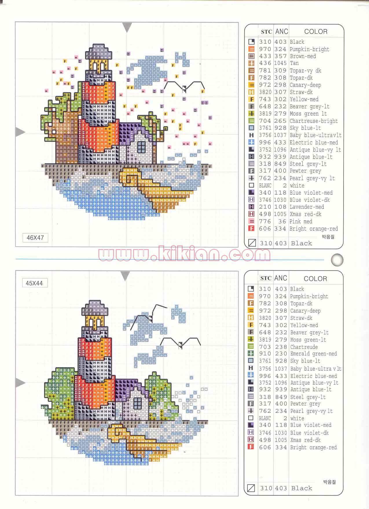 Schema punto croce 4 Stagioni 5a