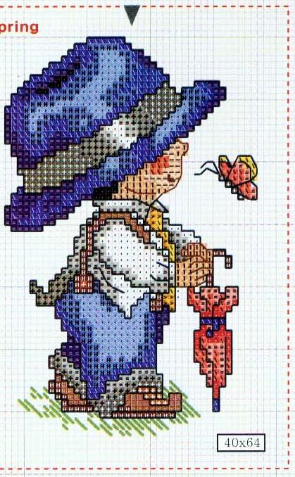 Schema punto croce 4 Stagioni 9c