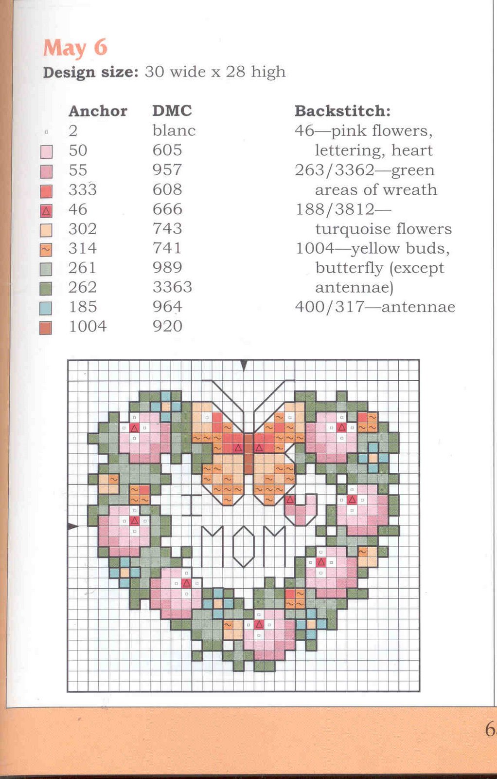 Schema punto croce Maggio