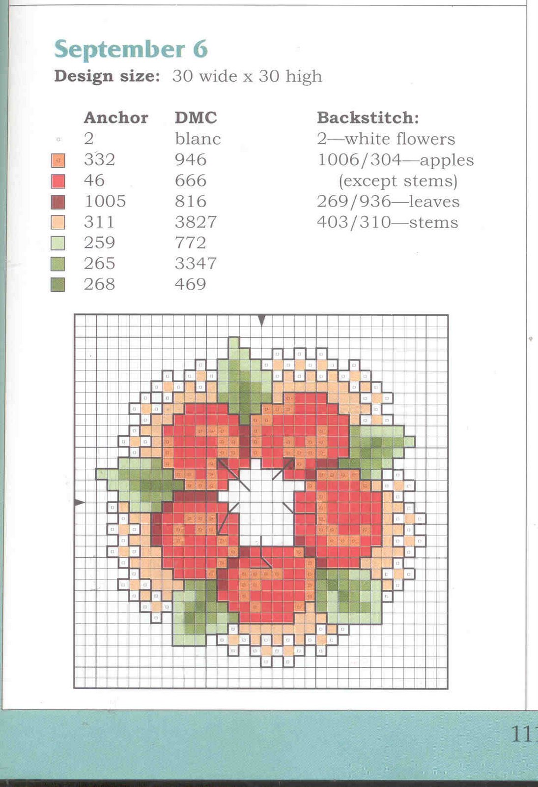 Schema punto croce Settembre