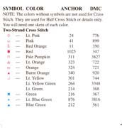 Schema punto croce 4 Stagioni 1f