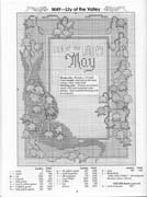 Schema punto croce Mesi 8