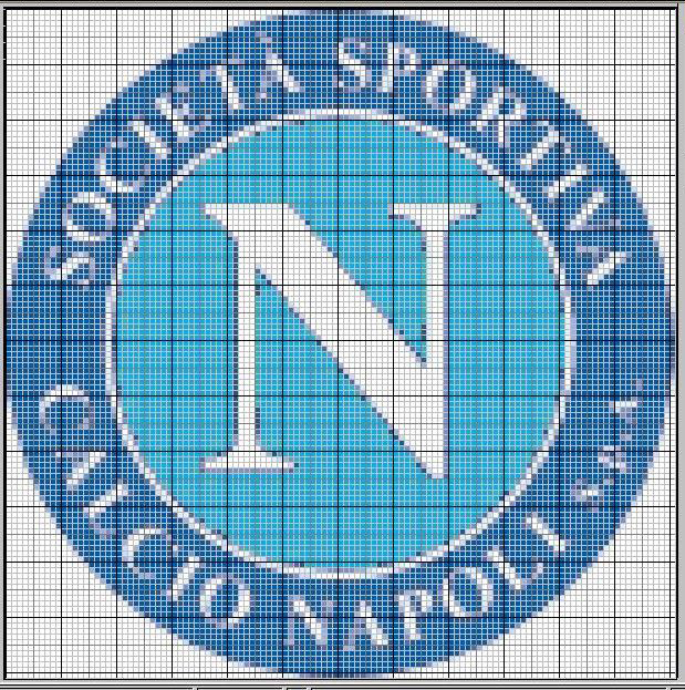 Schema punto croce Napoli