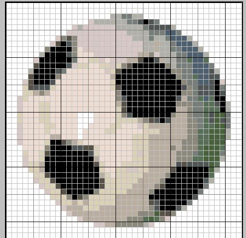 Schema punto croce Pallone2