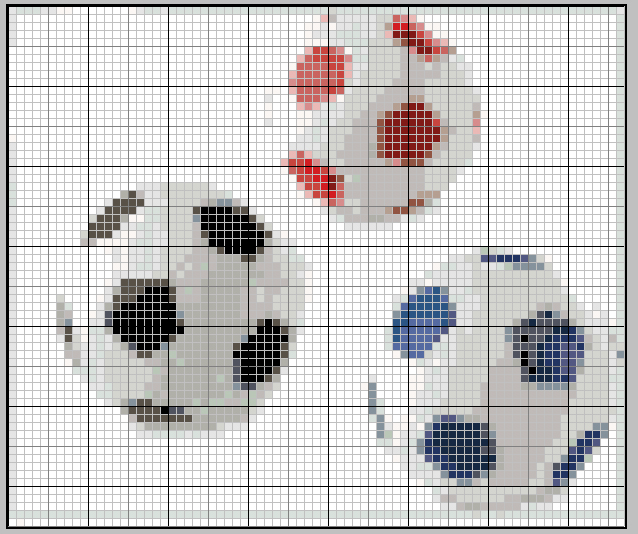 Schema punto croce Palloni