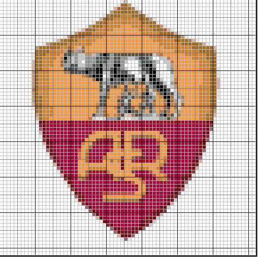 Schema punto croce Roma 1