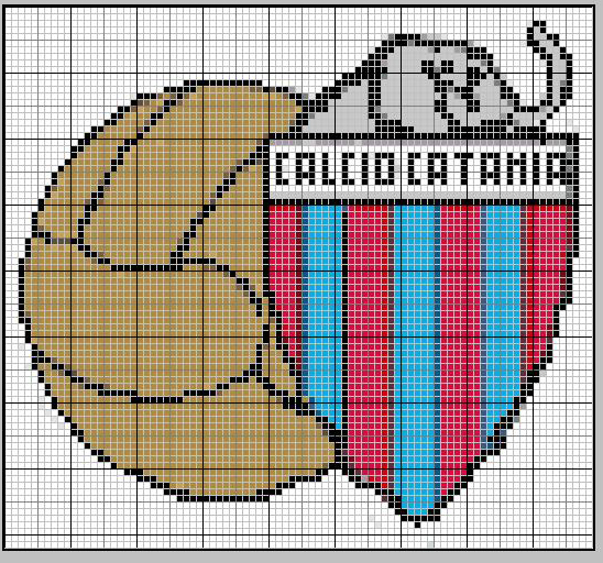 Schema punto croce Scudetto Catania