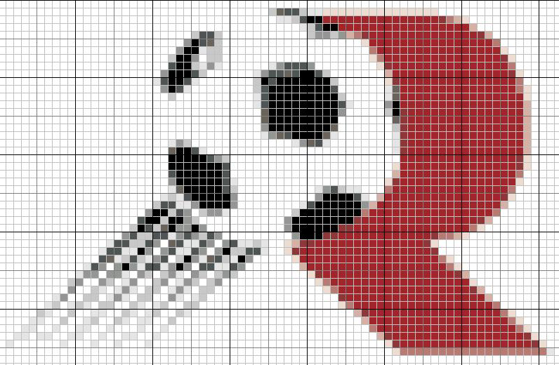 Schema punto croce Scudetto Reggina