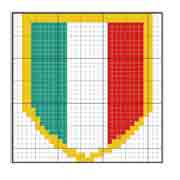 Schema punto croce Scudetto Italia