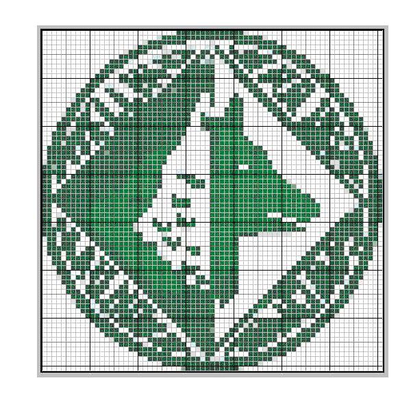 Schema punto croce Stemma Avellino