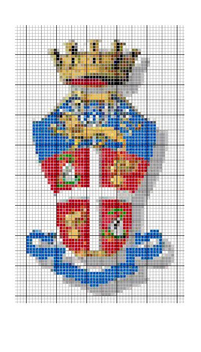 Schema punto croce Stemma Carabinieri