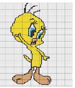 Schema punto a croce Titti 10