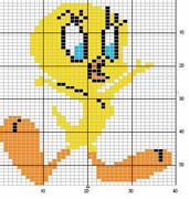 Schema punto a croce Titti piccola