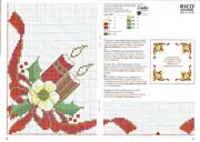 Schema punto croce Tovaglia 204