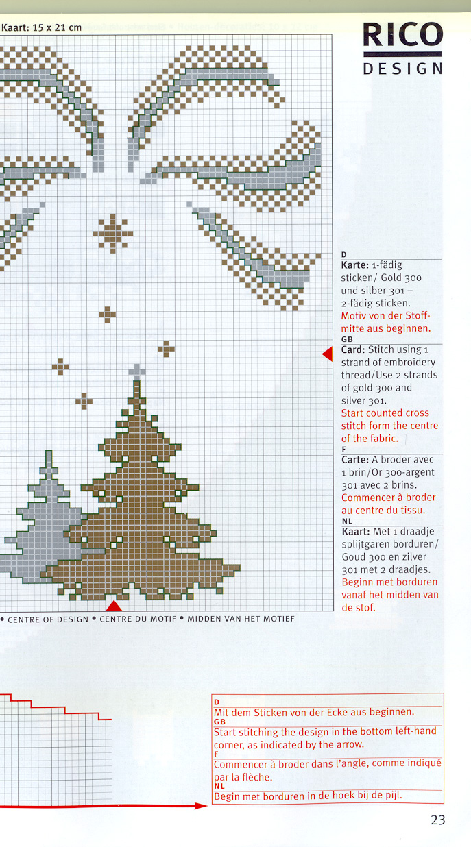 Schema punto croce Tovaglia 104