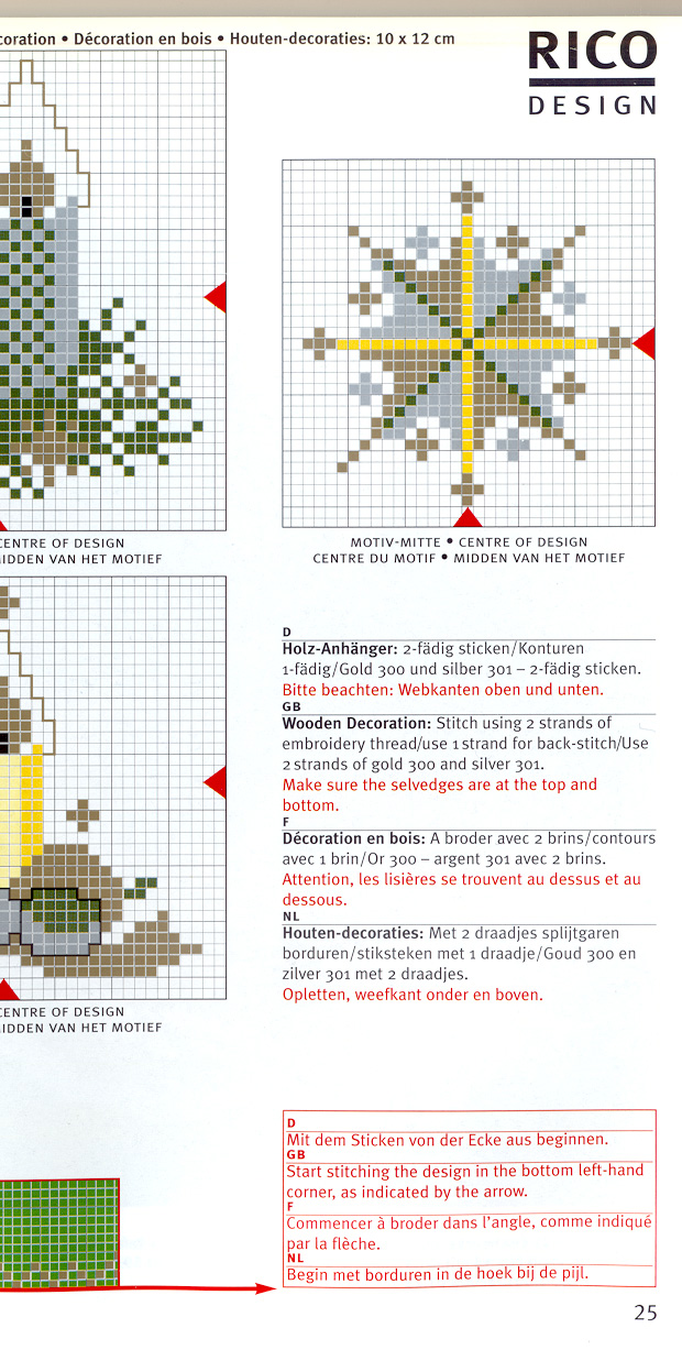 Schema punto croce Tovaglia 109