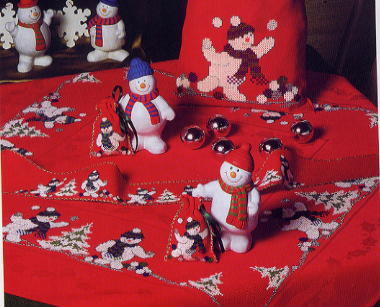 Schema punto croce Tovaglia 11