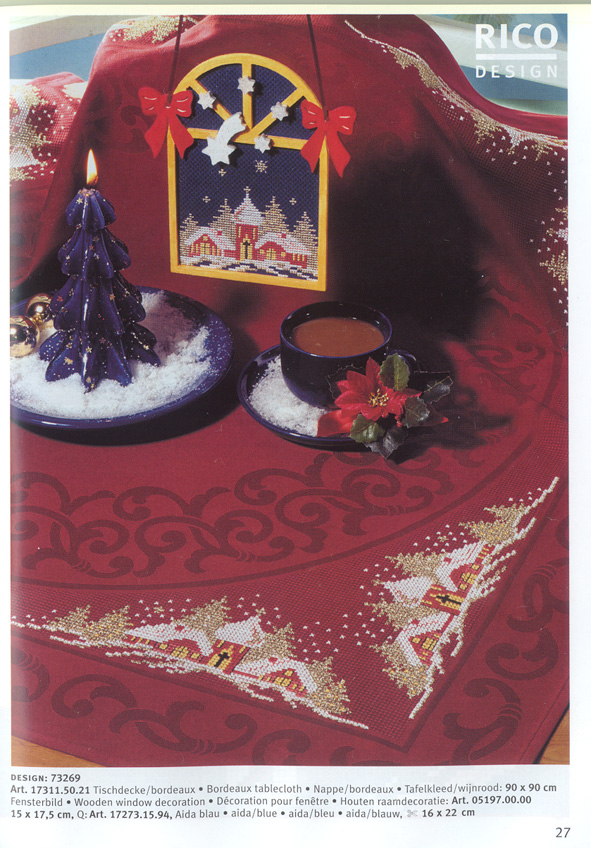 Schema punto croce Tovaglia 115