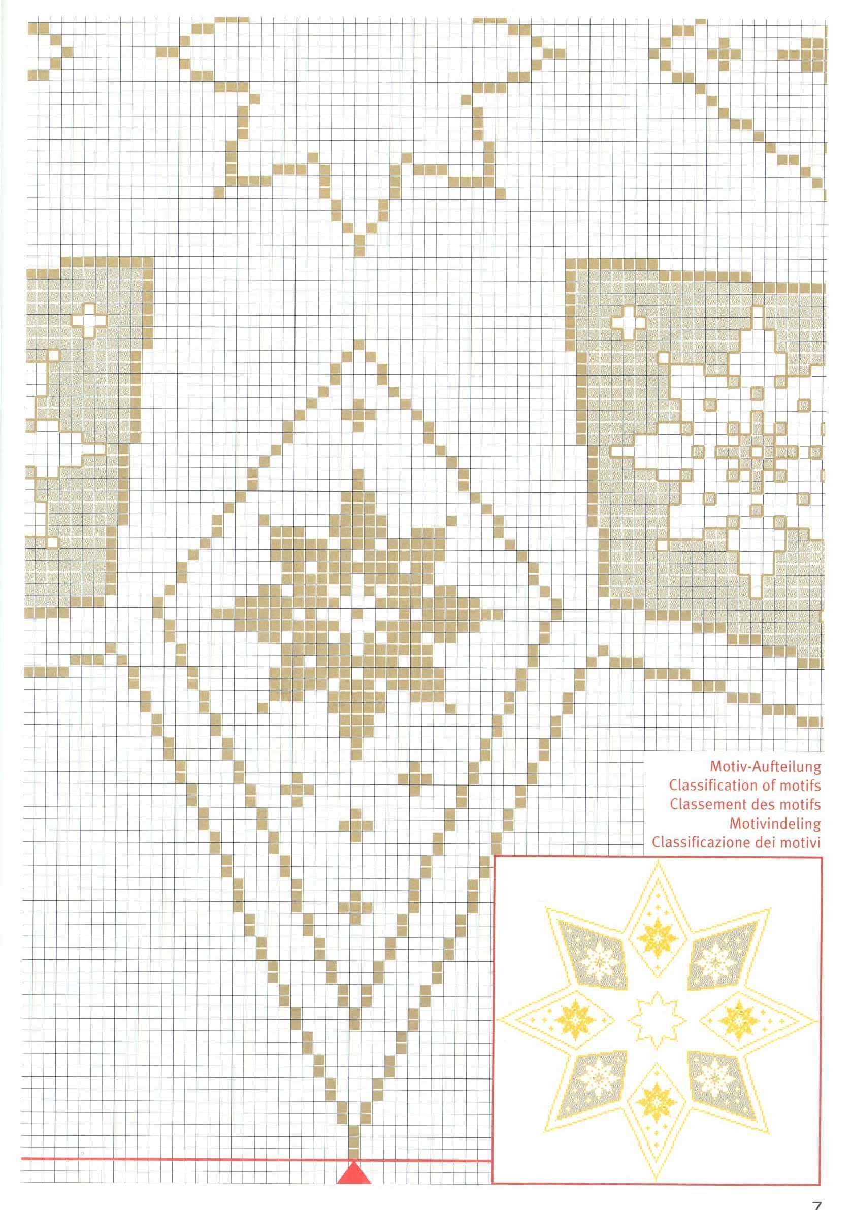 Schema punto croce Tovaglia 191