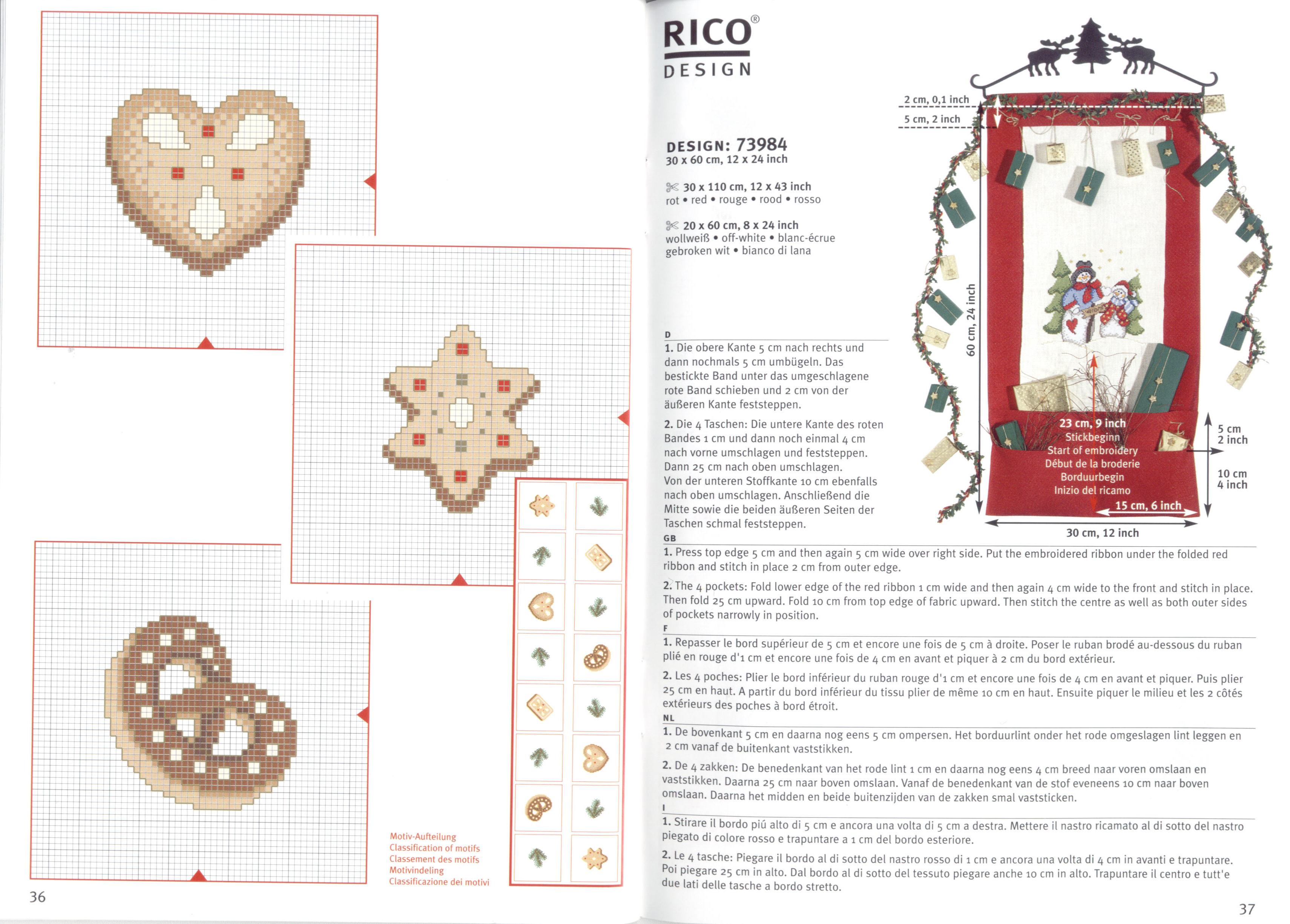 Schema punto croce Tovaglia 221