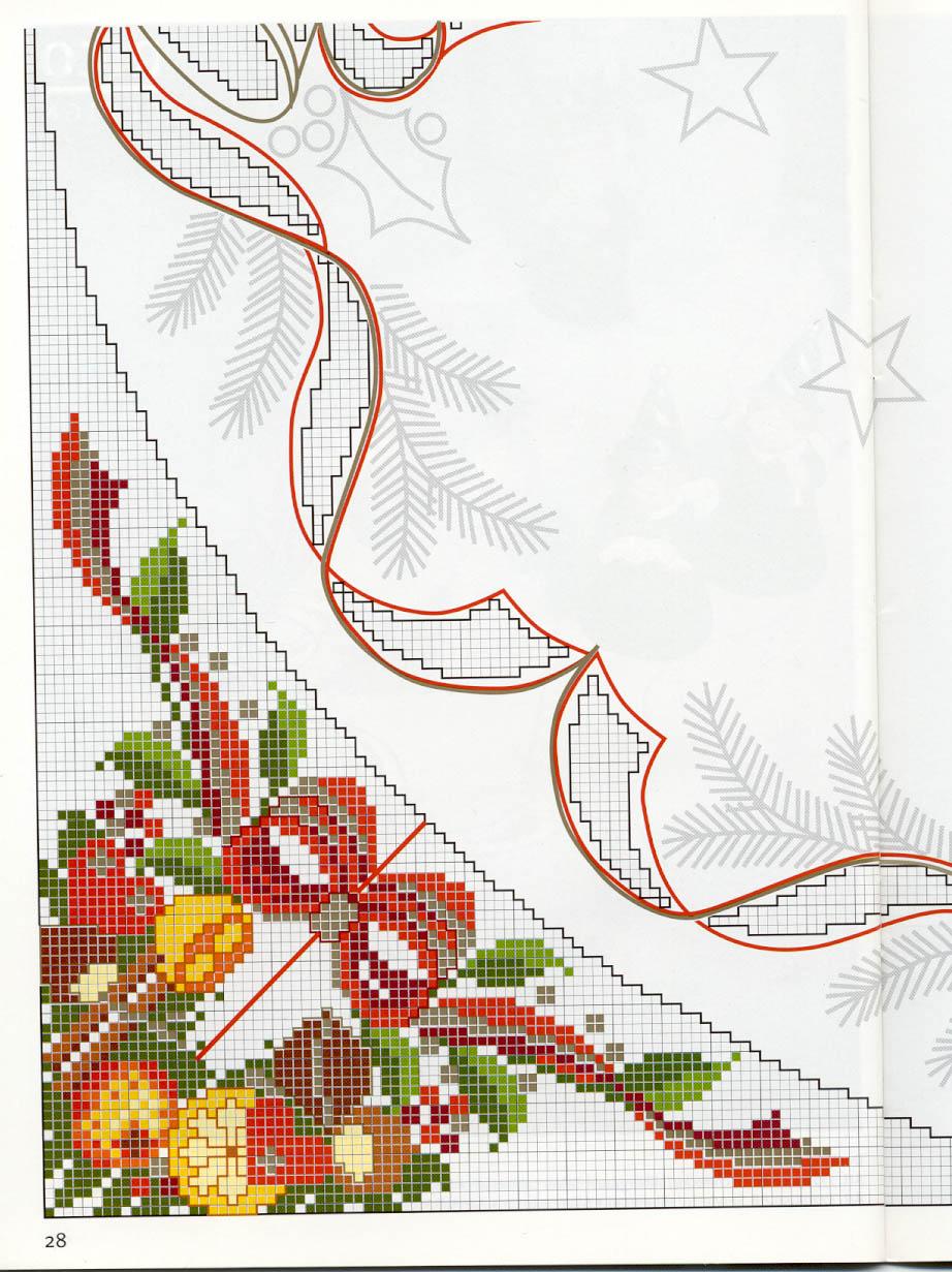 Schema punto croce Tovaglia 61