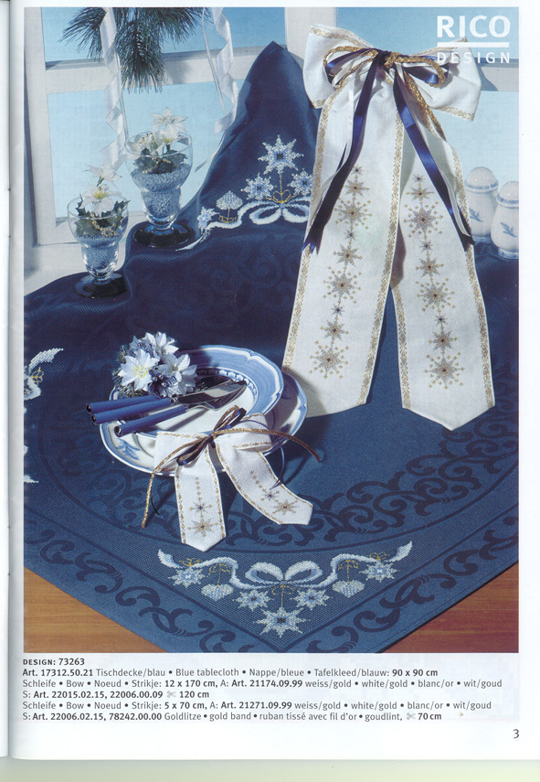 Schema punto croce Tovaglia 82