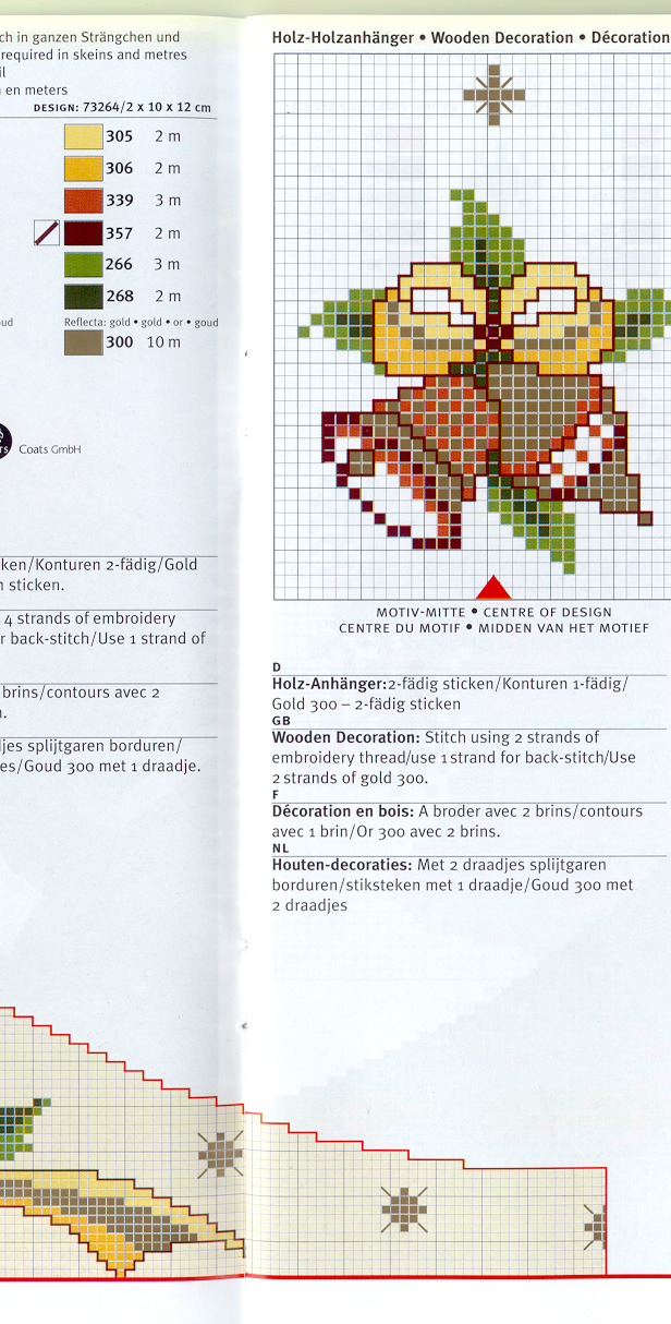 Schema punto croce Tovaglia 89