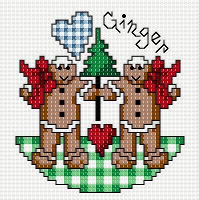 Schema punto croce Biscotti Cuochi