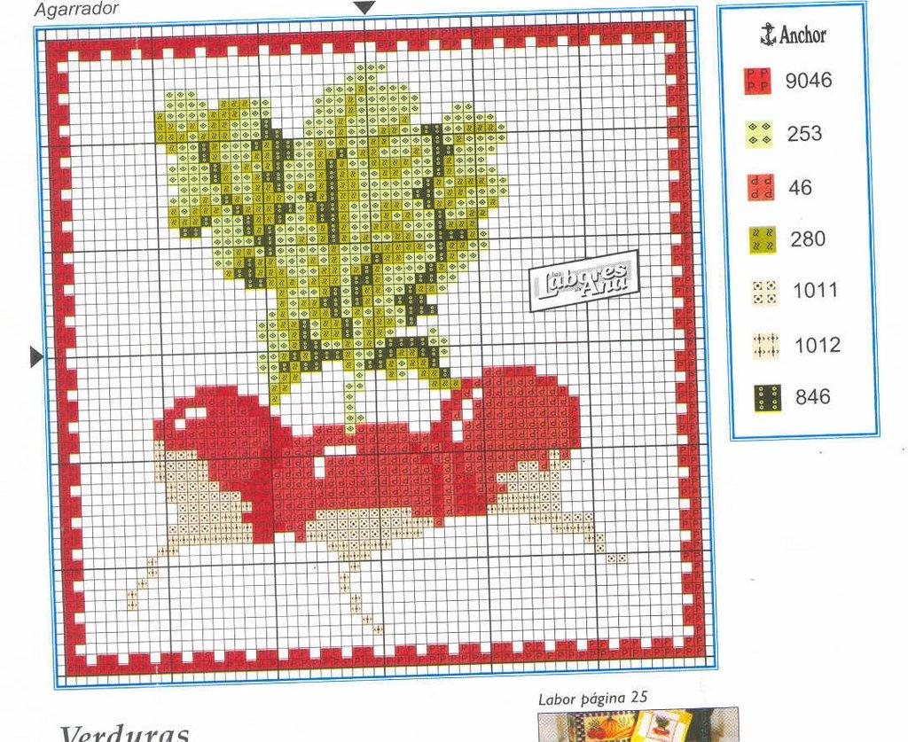 Schema punto croce Rapanelli