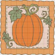 Schema punto croce Zucca