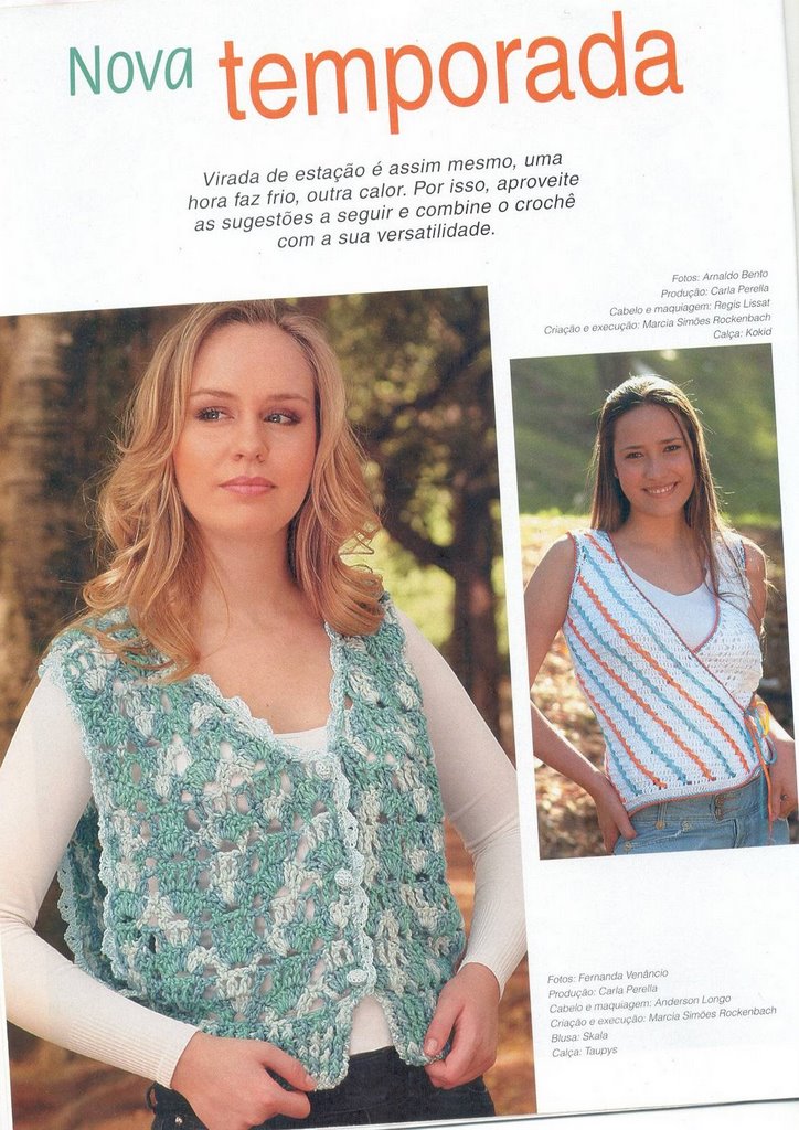 Gillet Azzurro Schema punto croce Gillet Azzurro