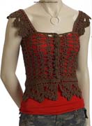 Schema punto croce Corpetto Nero 1