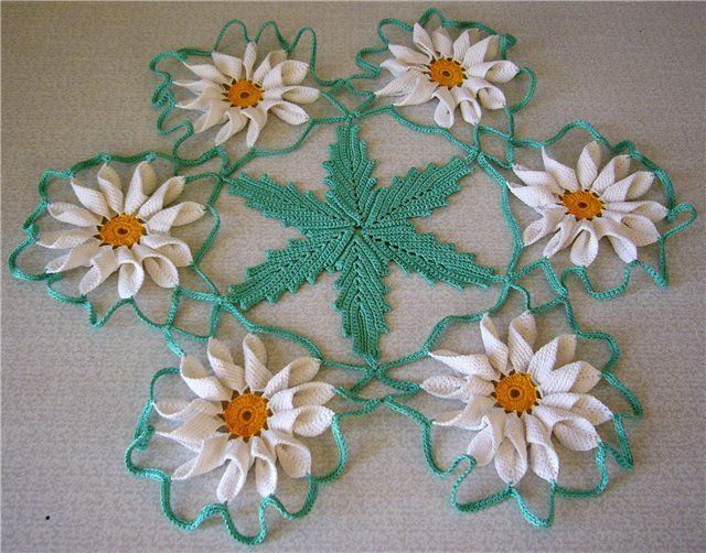 Schema punto croce Centrino Margherita