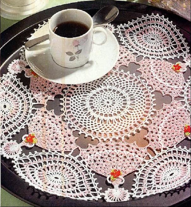 Centrino Rotondo Schema punto croce Centrino Rotondo