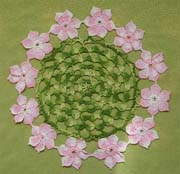 Schema punto croce Centrino Verde